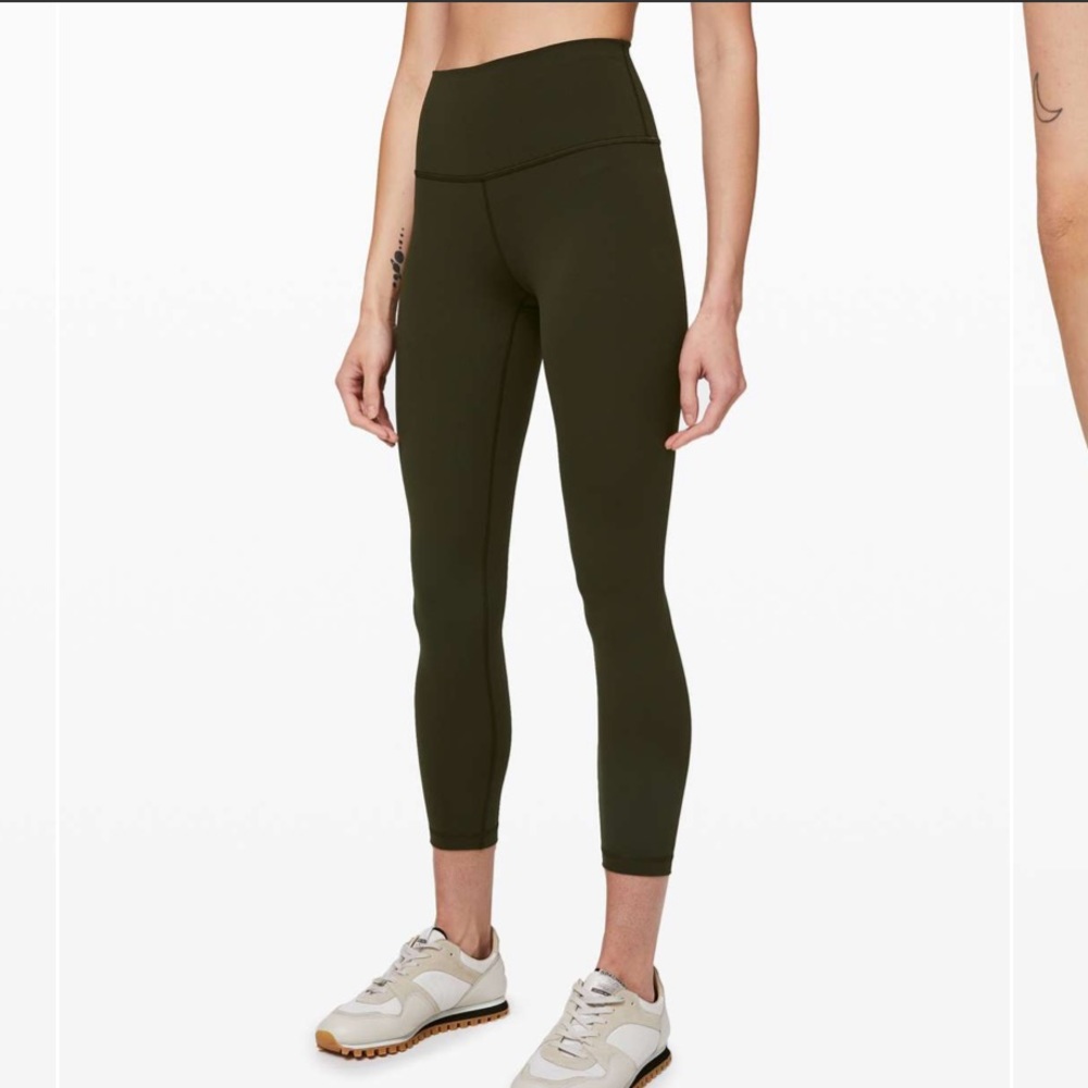 Lululemon Luxtreme wunder under 25” Green olive
